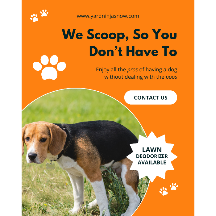 A clean yard means a happy dog! Another successful pet waste removal service completed in the 419.