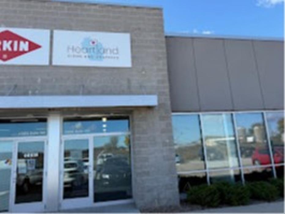 storefront location with example of work