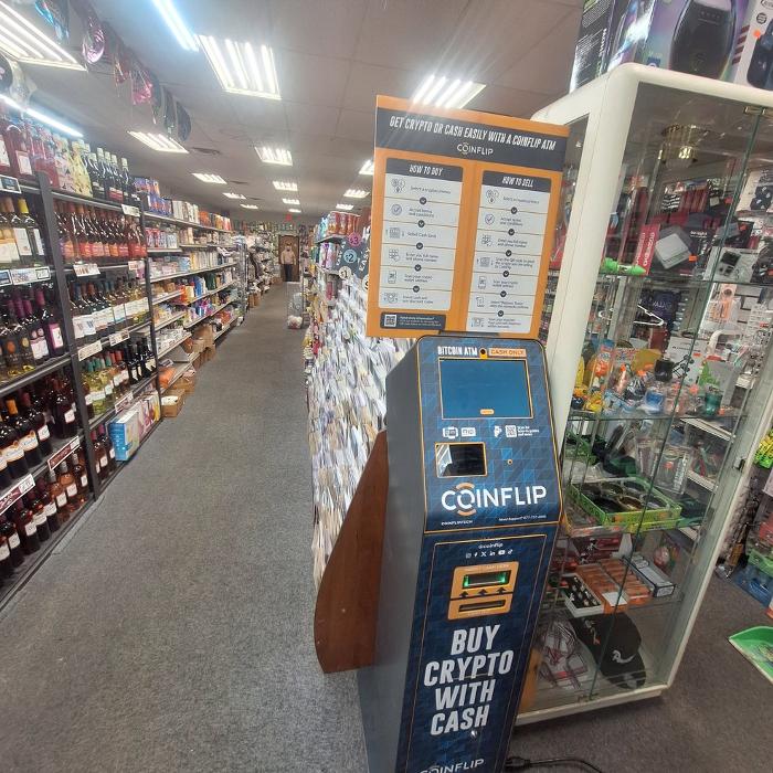 CoinFlip Bitcoin ATM - Cheerful Dollar Beer &amp; wine (Pontiac) Logo