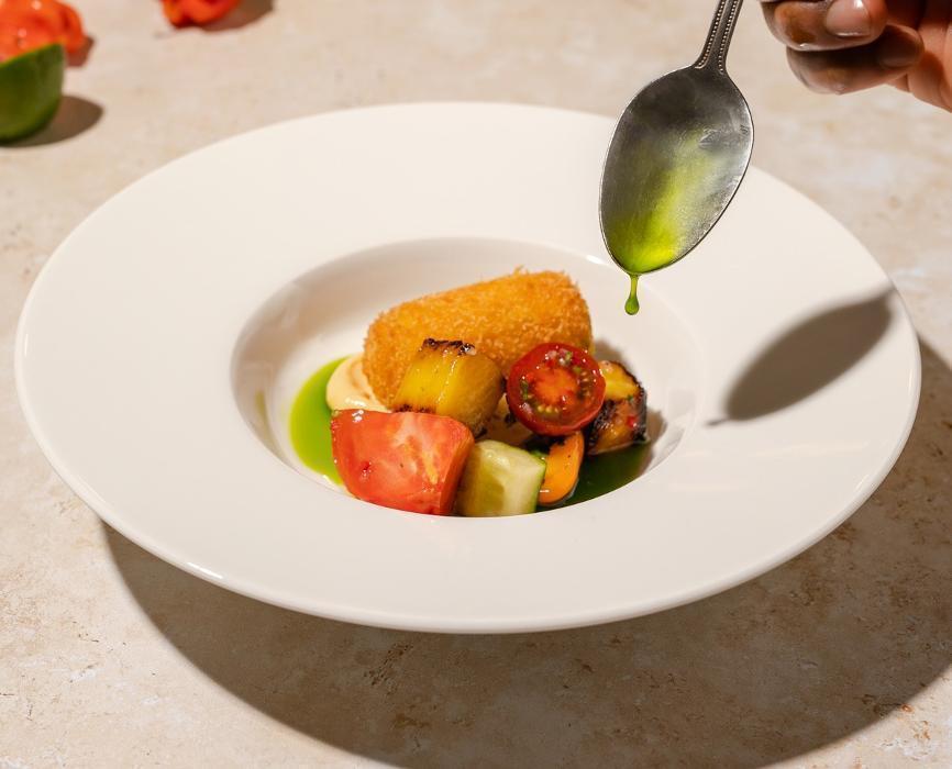 Akee + Saltfish Cake