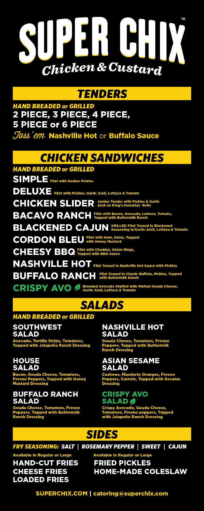 Super Chix - Chicken &amp; Custard Logo