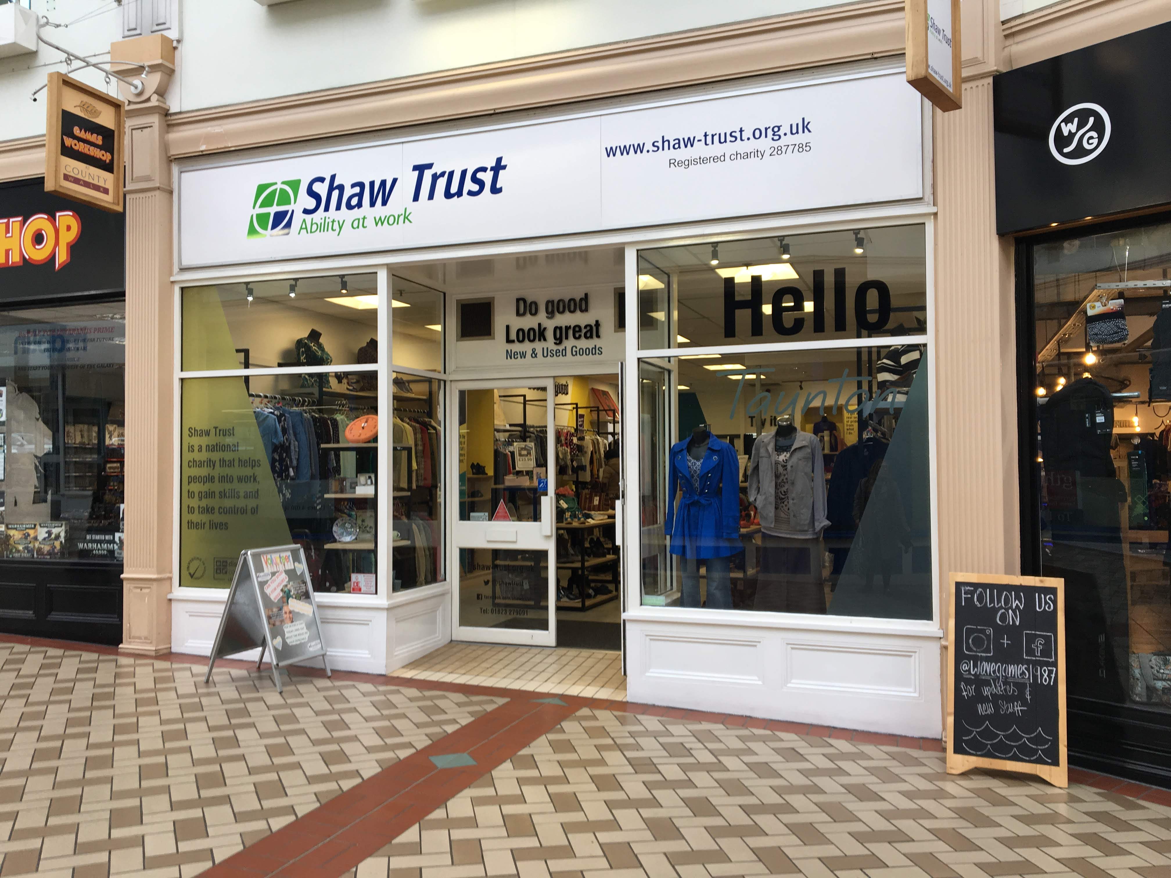 Shaw Trust - Charity shop - Taunton - Taunton, Somerset TA1 3TZ - 01823 279091 | ShowMeLocal.com