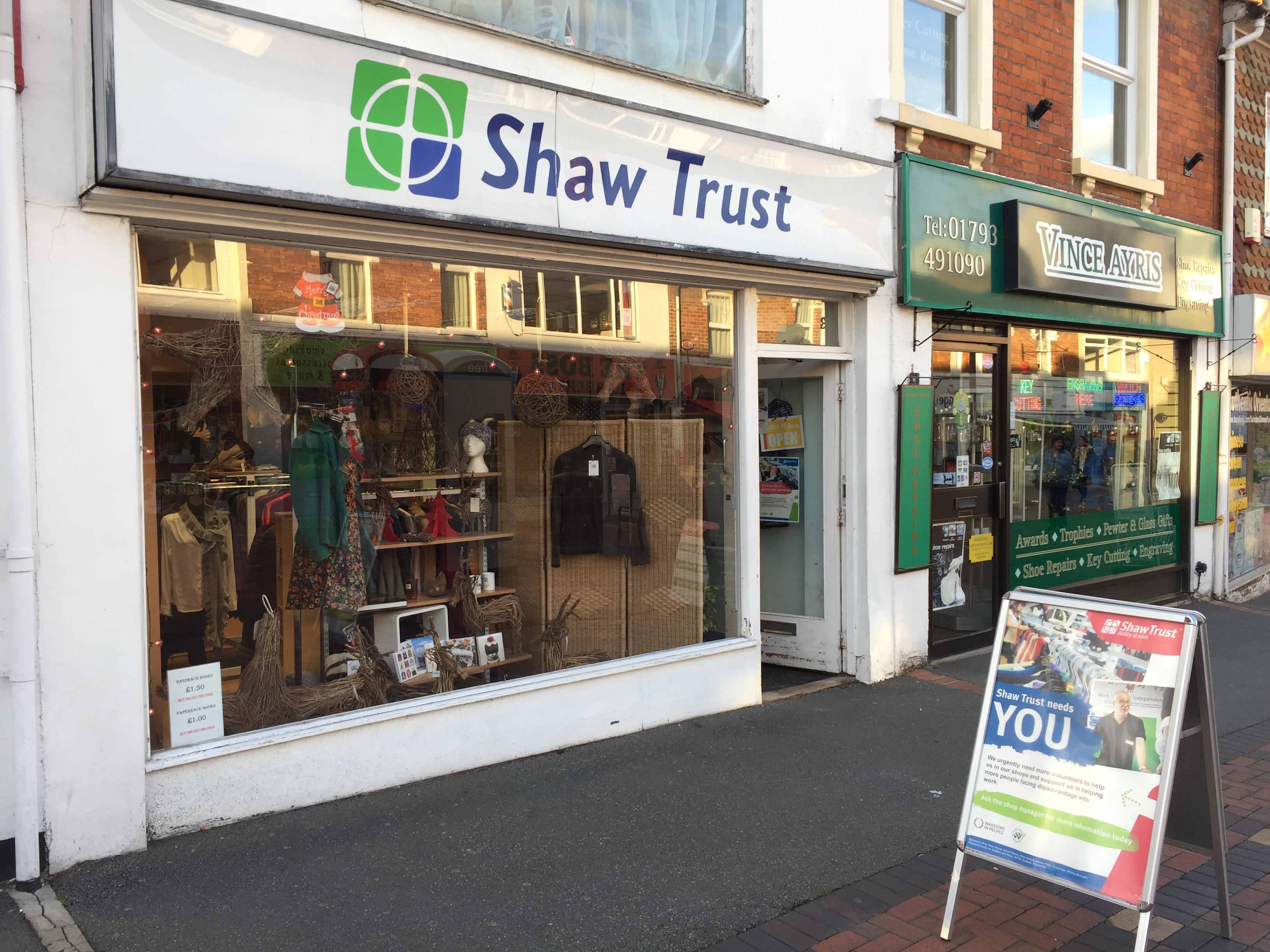 Shaw Trust - Charity shop - Swindon Swindon 01793 539824