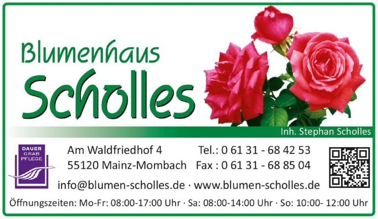 Blumenhaus und Friedhofsgärtnerei Scholles, Am Waldfriedhof in Mainz