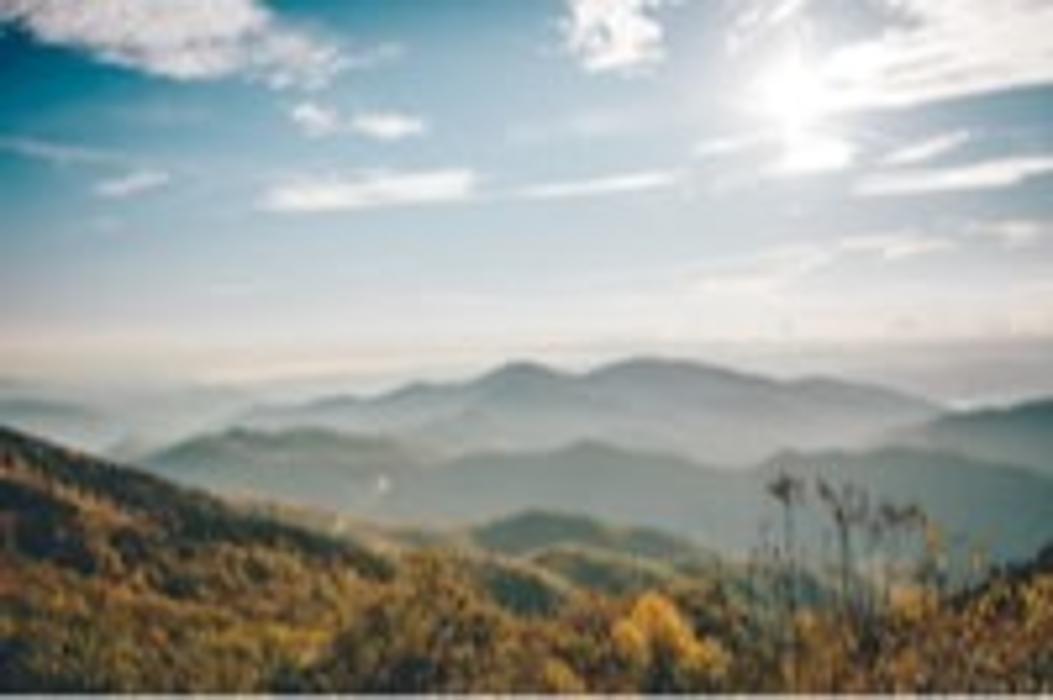 Long-range Blue Ridge Mountain view