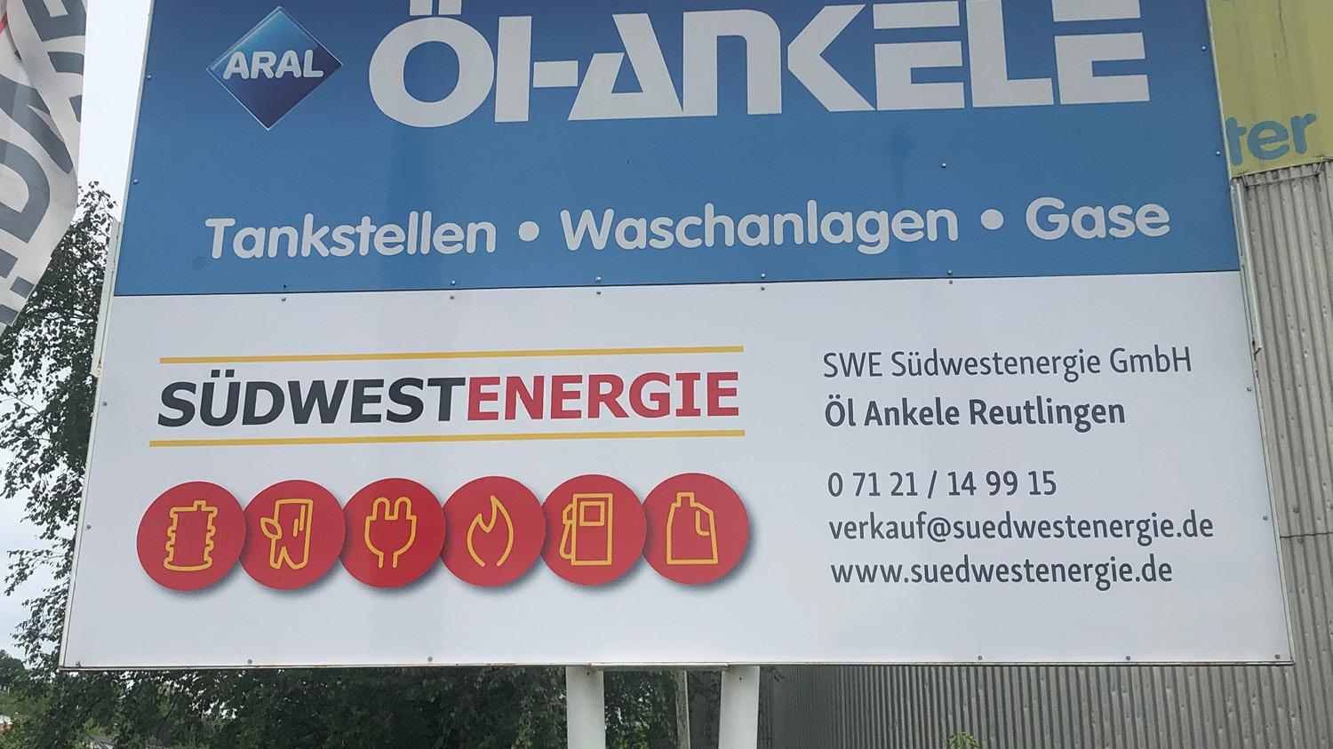 SWE Südwestenergie GmbH / Öl Ankele, August-Lämmle-Straße in Reutlingen
