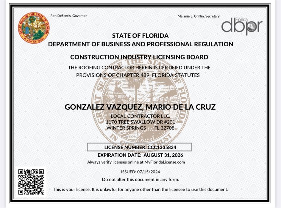 Local Roofing Contractor LLC Image