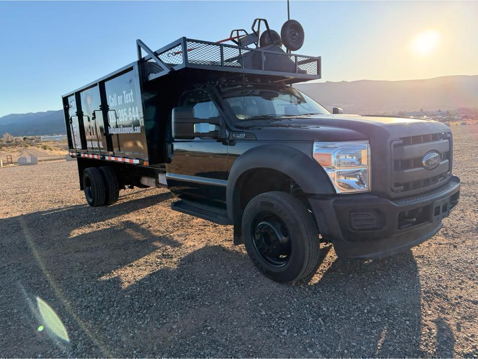 Photo of the Bella Junk Removal dump truck.