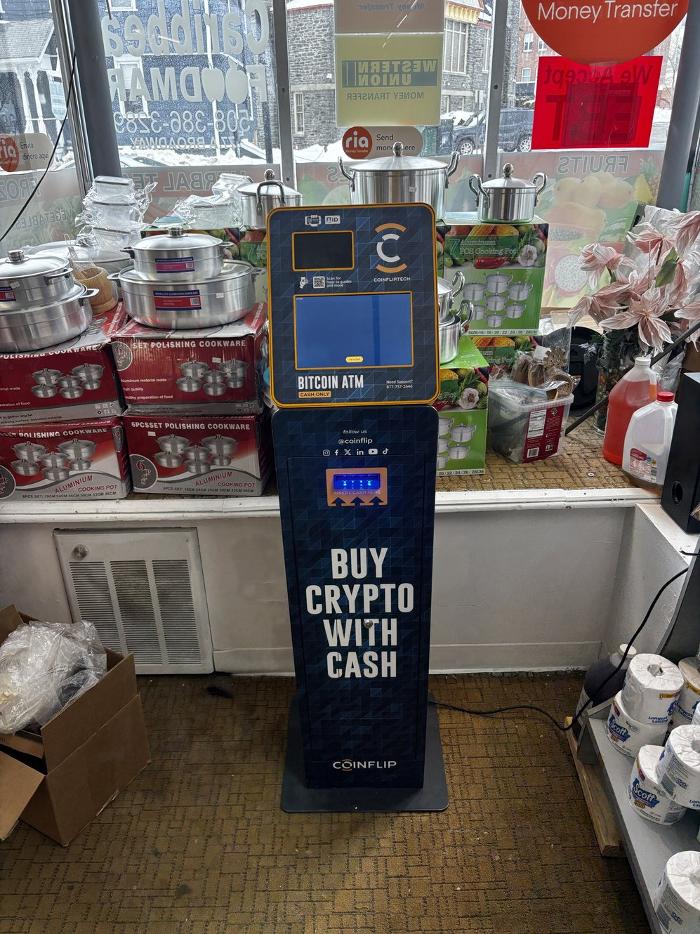 CoinFlip Bitcoin ATM - Caribbean Food Mart (Taunton) Logo