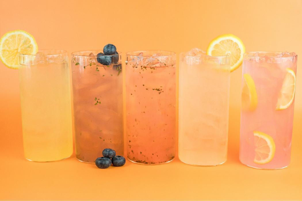 Seasonal Lemonade at Santorini&rsquo;s Farmington: Refreshing, house-made lemonades in rotating fruit flavors. Perfect for a day at the Station!