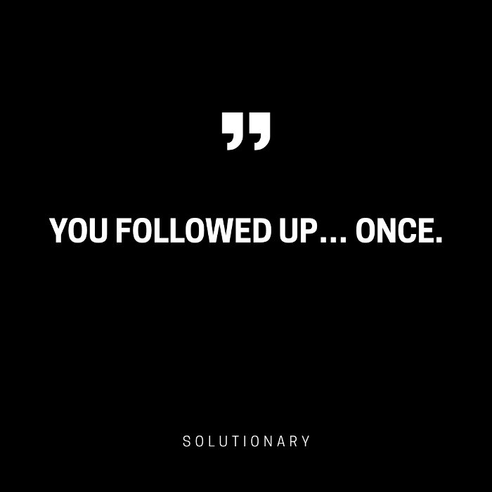 We automate your follow-ups. So you see the results. 