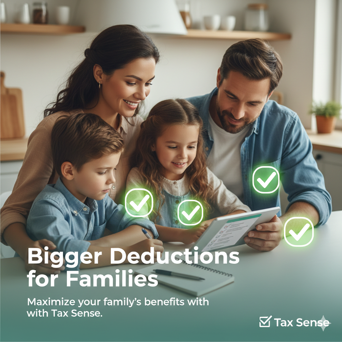 Bigger Deductions for families!!