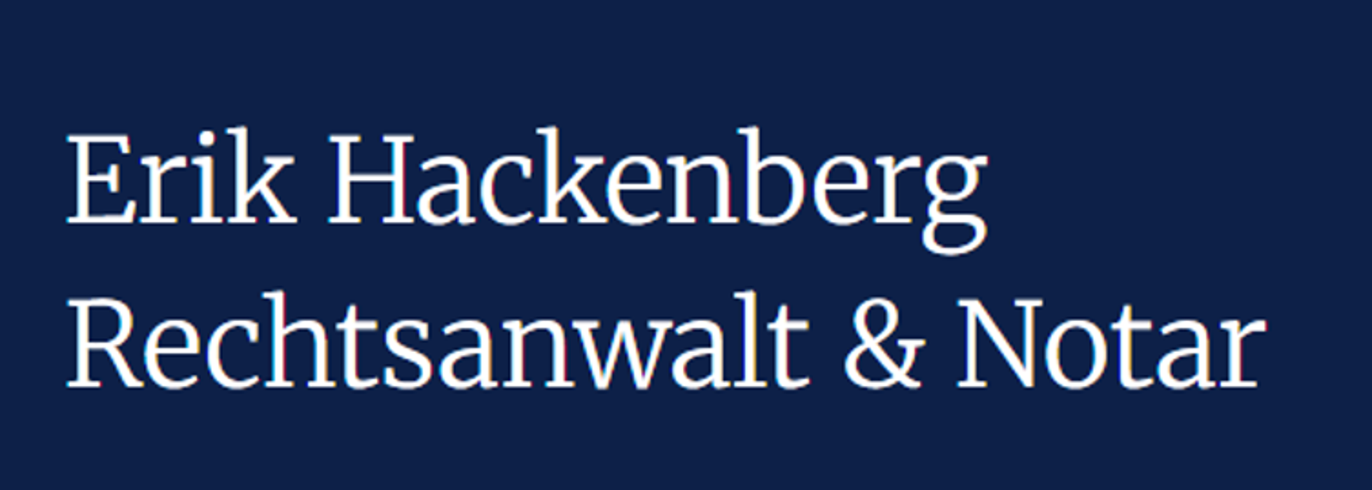 Rechtsanwalt und Notar Erik Hackenberg in Eschborn