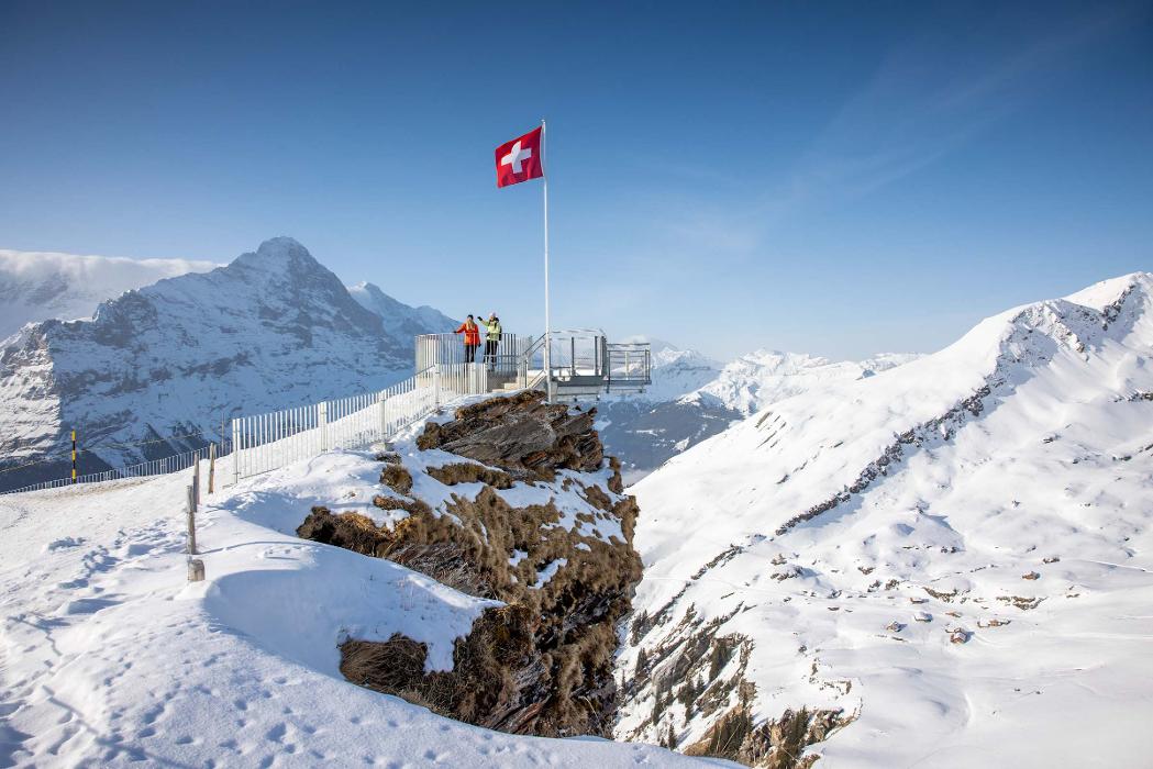 Aussichtsplattform First View, Bergstation First in Grindelwald