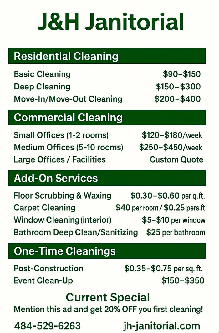 J&H Janitorial Image
