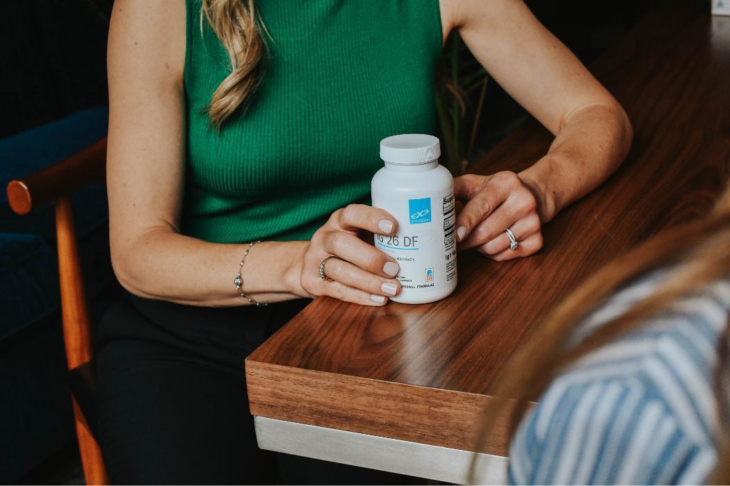 Functional medicine supplements used in personalized protocols for hormone balance, microbiome health, nutrient deficiencies, and metabolic support at Well Empowered.