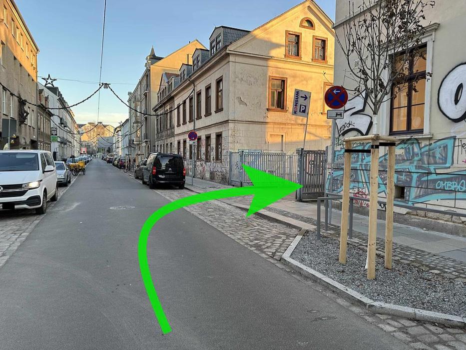 ampido Parkplatz, Katharinenstraße in Dresden