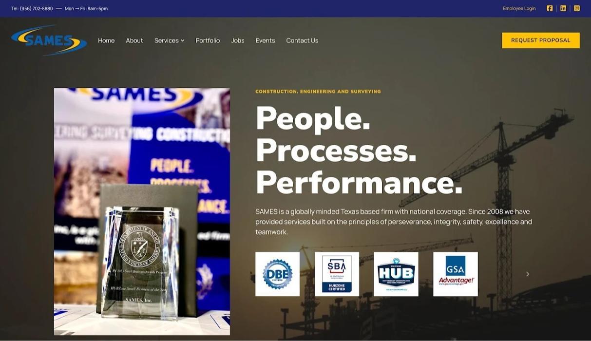 Client project: SAMES Engineering and Surveying 