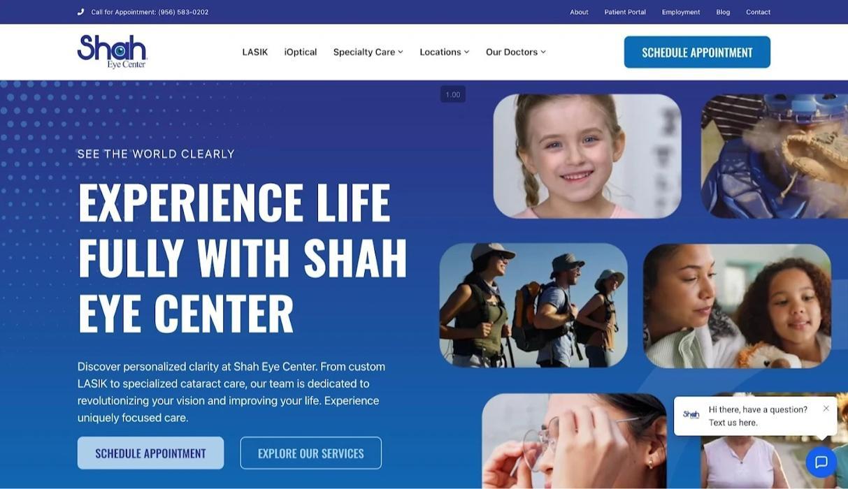 Client project: Shah Eye Center 