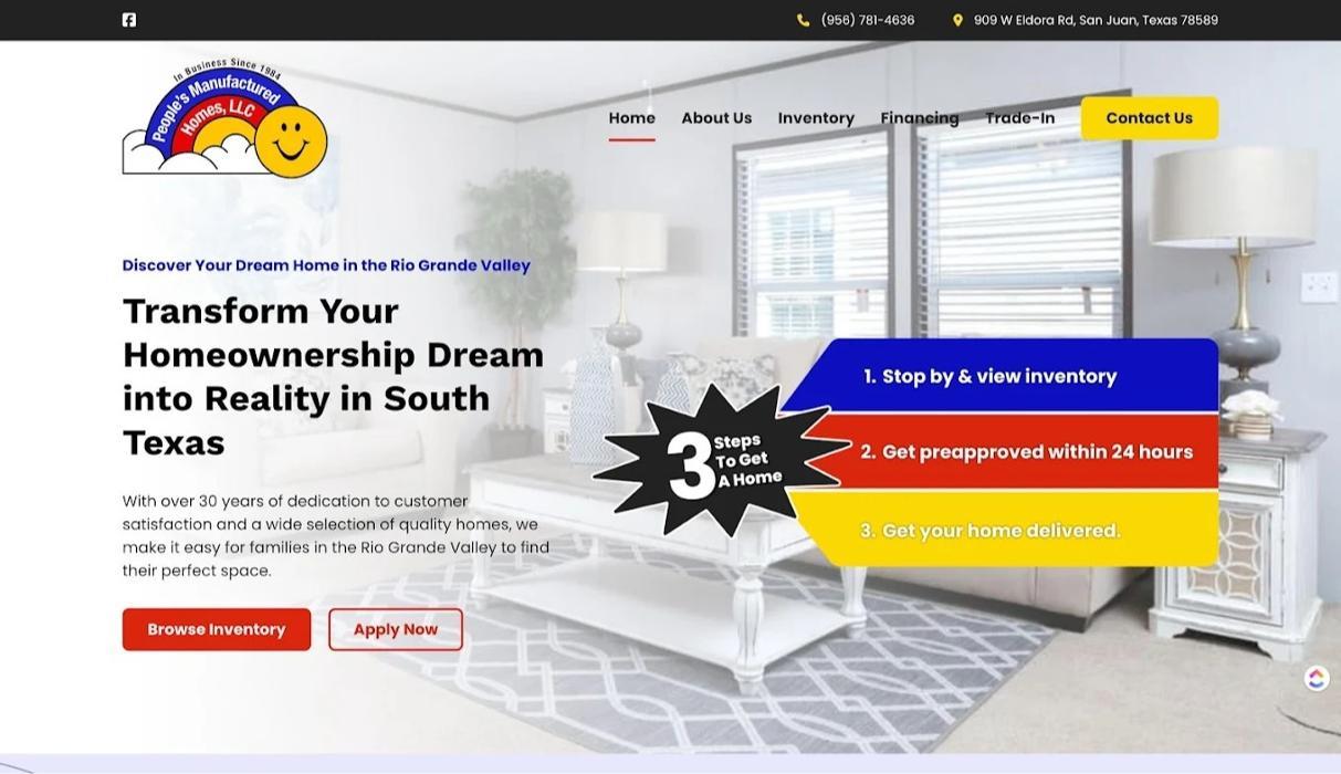 Client project: People's Manufactured Homes, LLC. 