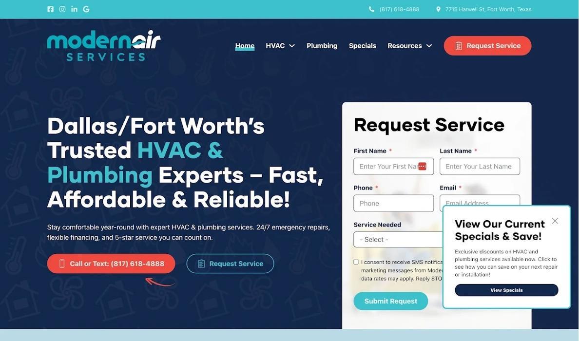 Client project: Modern Air Services 