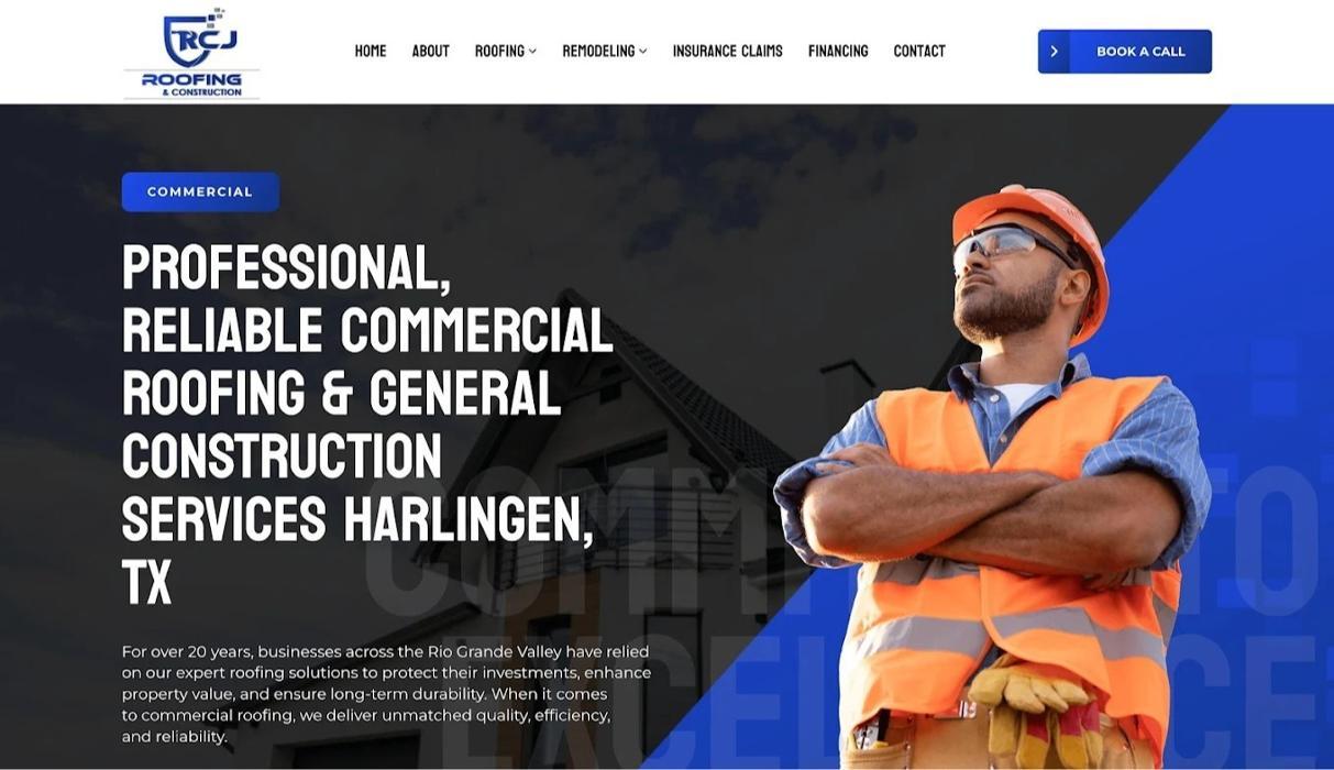 Client project: RCJ Roofing and Construction 