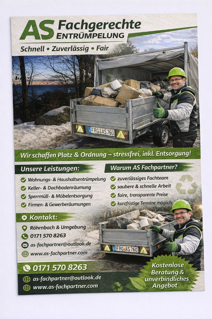 AS Fachgerechten Entrümpelung, Unterstrahbergmühle in Röhrnbach