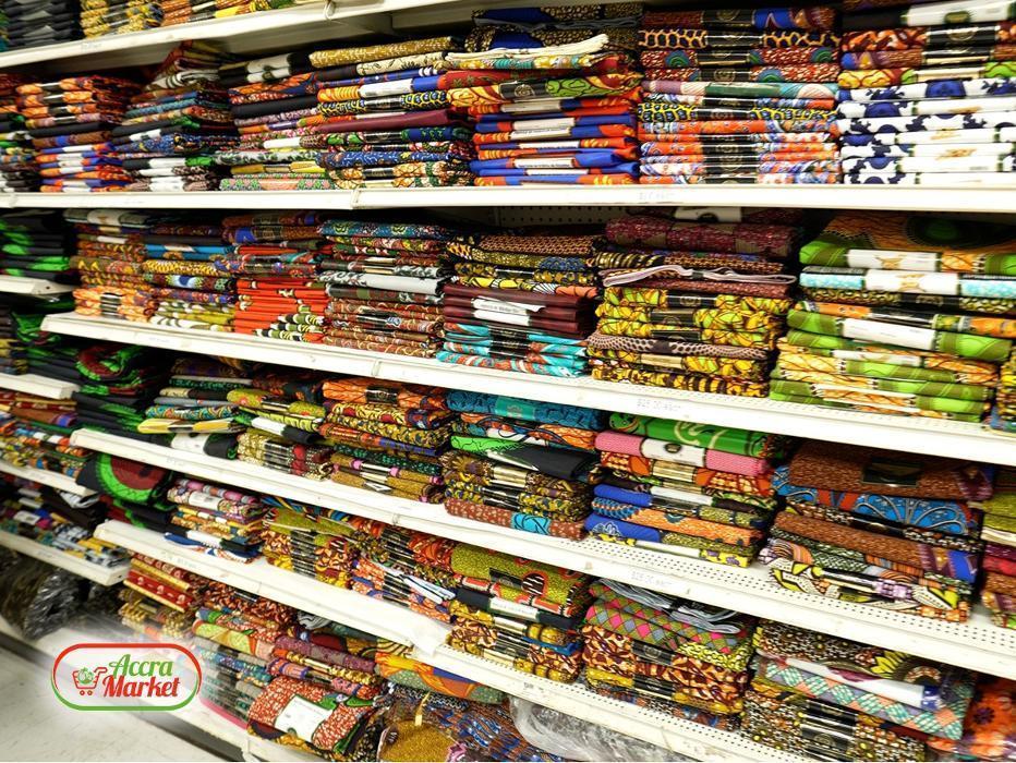 Aisles stocked with authentic African and Caribbean groceries