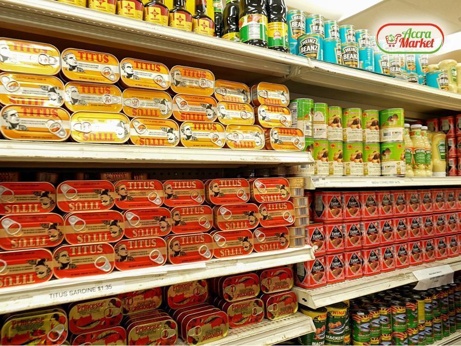 African sauces, seasonings, and canned goods