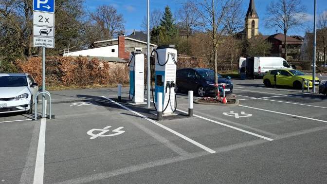 Shell Recharge Charging Station, Widayweg in Arnsberg