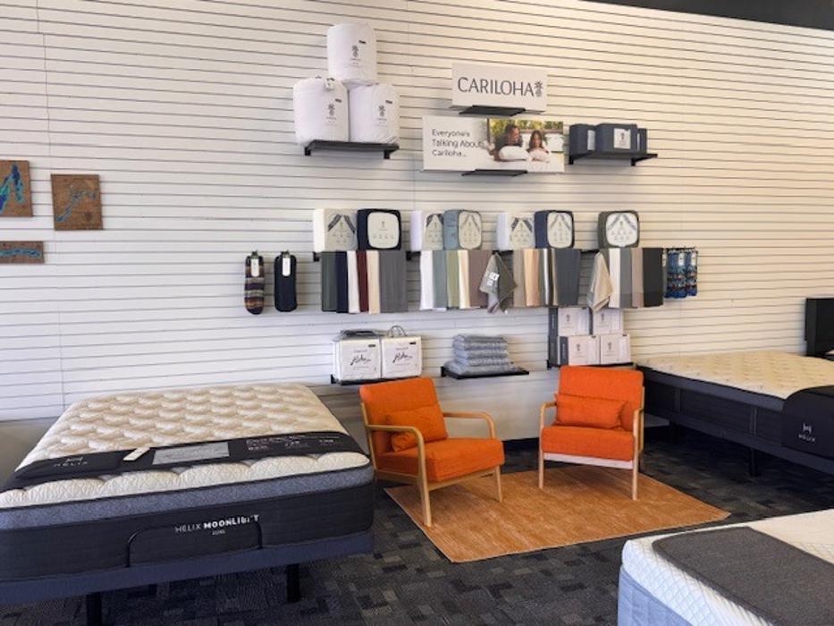 Cariloha bamboo bedding, pillows, and premium sleep accessories available in-store.
