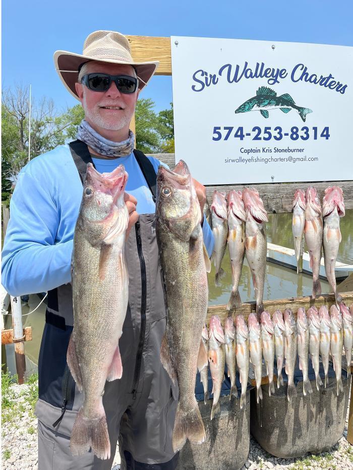 Spring time Lake Erie fishing in Port Clinton, Ohio yields BIG catches!