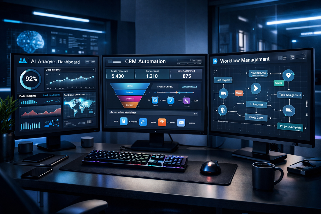 AI-driven automation systems that streamline operations and increase revenue.