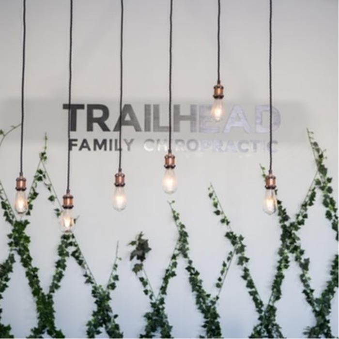 Trailhead Family Chiropractic Murrieta location main lobby wall