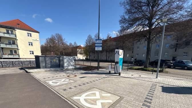 Shell Recharge Charging Station, Große Diesdorfer Straße in Magdeburg