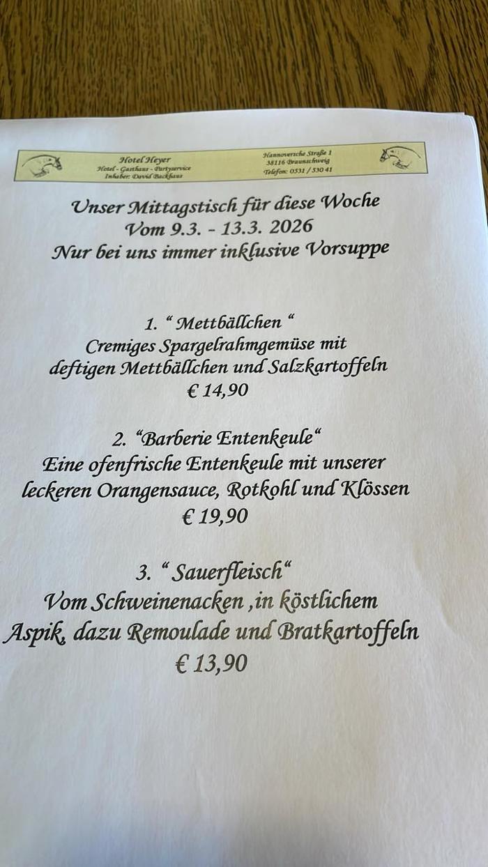 Hotel & Restaurant Heyer, Hannoversche Straße in Braunschweig