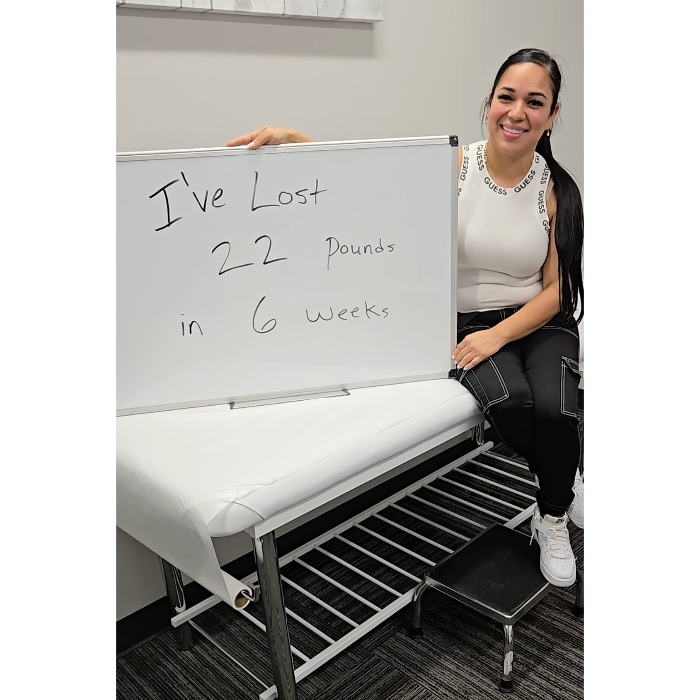 Happy client down 22 pounds