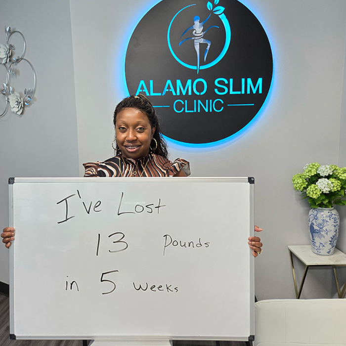 Happy client down 13 pounds