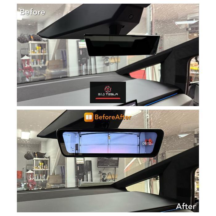 CyberTruck streaming rearview mirror
