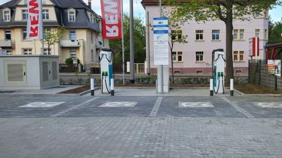Shell Recharge Charging Station, Meißner Straße in Radebeul