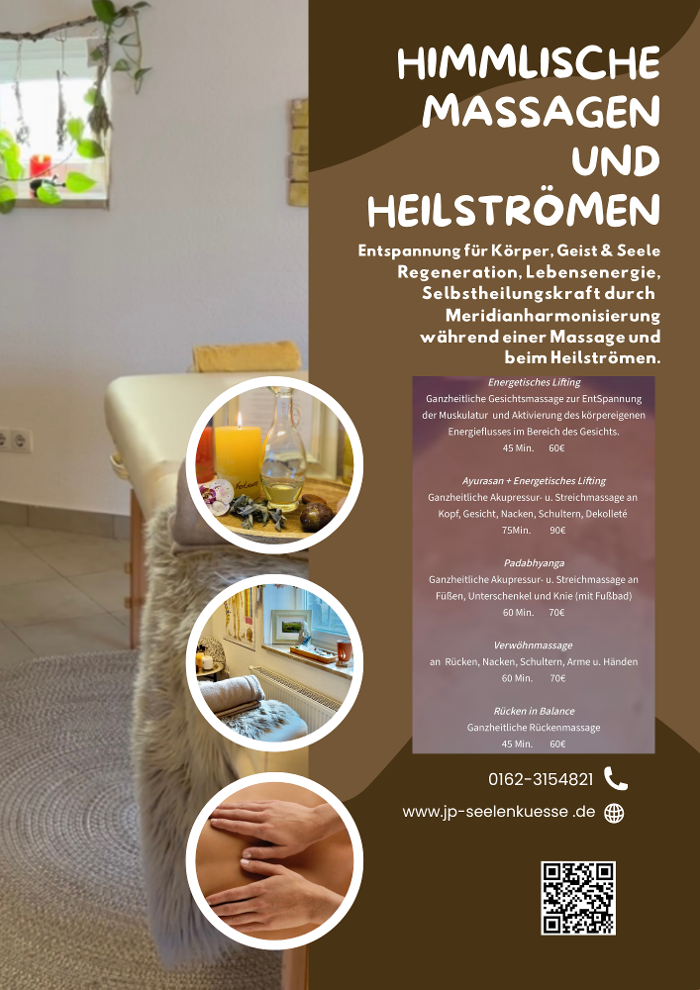 JP SEELENKÜSSE Berührung Frequenz Ruhe Ganzheitliche Körper & Energiearbeit, Käthe-Kollwitz-Straße in Lauchhammer