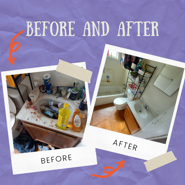 Bathroom deep clean