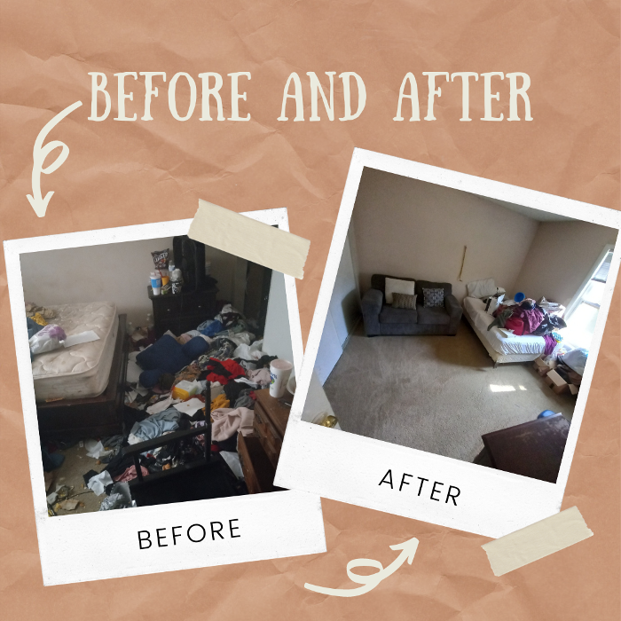 Bedroom deep clean