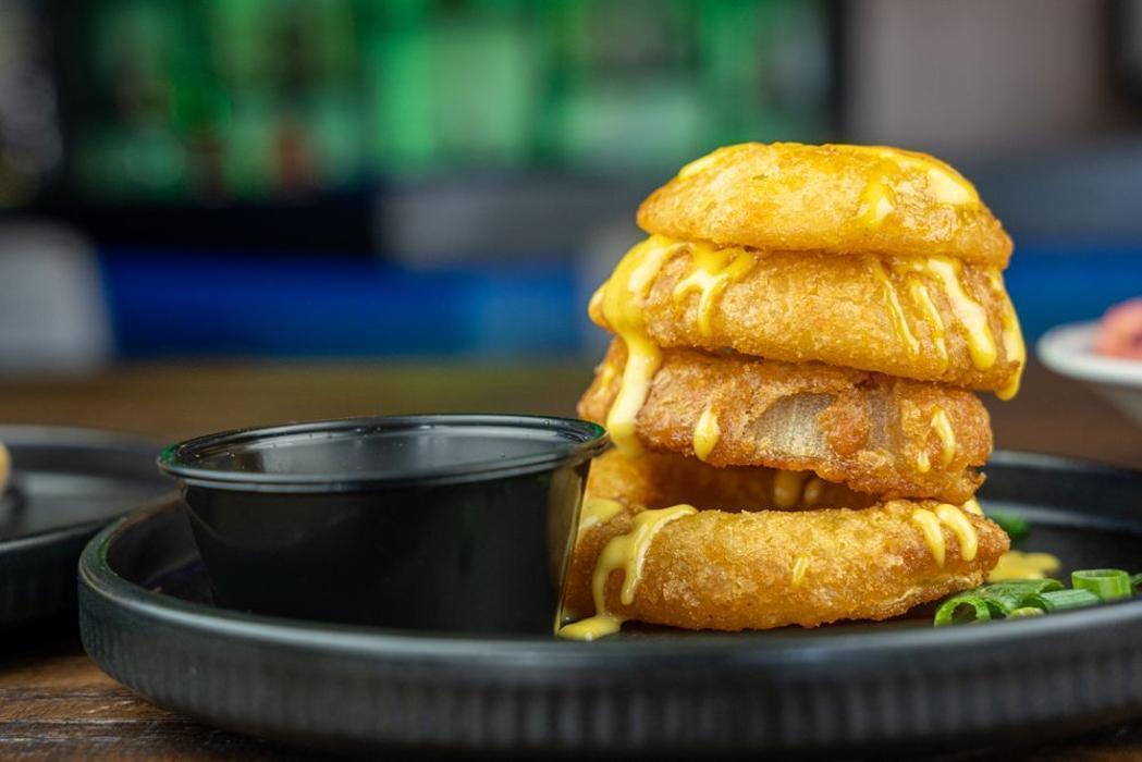 Mouth Watering Onion Rings at All Go Rhythms Sterling Bar
