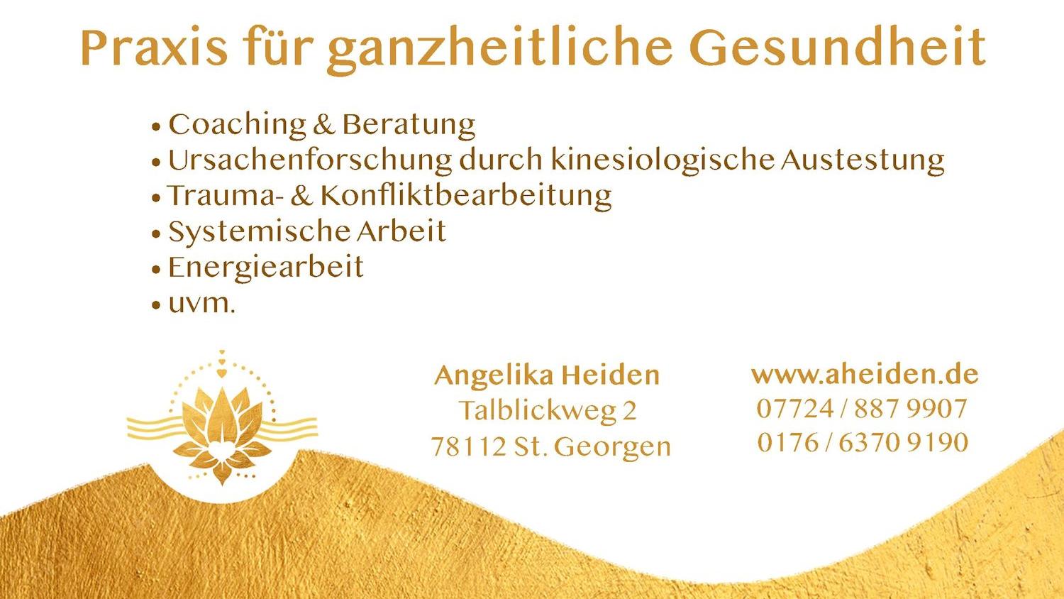 Praxis für ganzheitliche Gesundheit - Angelika Heiden, Talblickweg in Sankt Georgen im Schwarzwald