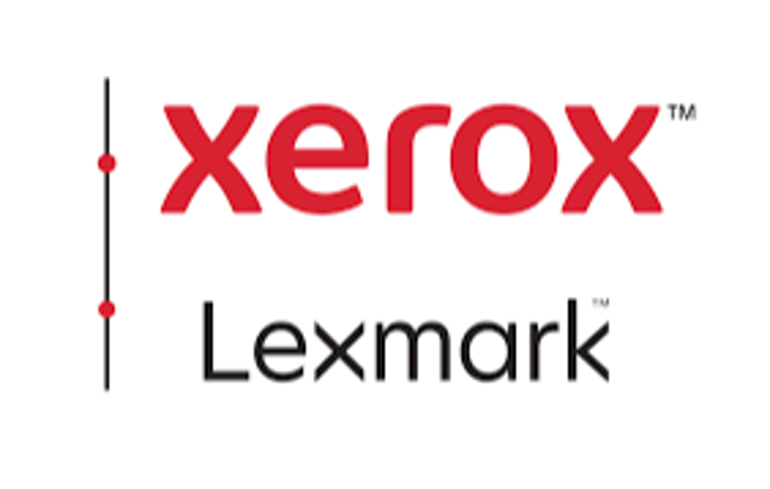 Xerox and Lexmark multifunction printers displayed together, highlighting reliable, high-performance office printing solutions, efficient document workflows, and cost-effective print management services provided by UIQ.