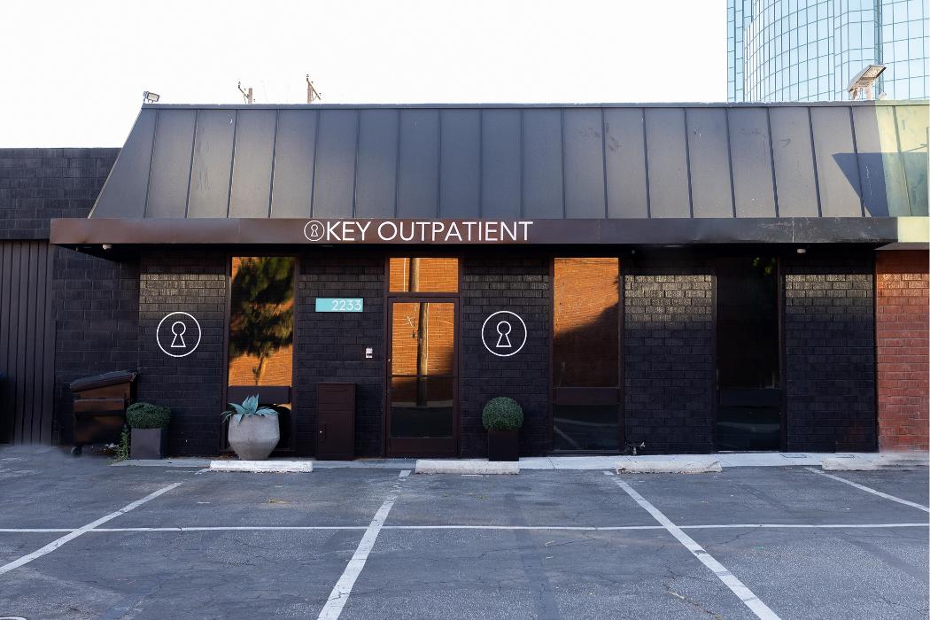 The welcoming exterior entrance of the Key Healthcare Adolescent Outpatient facility, featuring clear building signage and convenient access for our patients and their families.