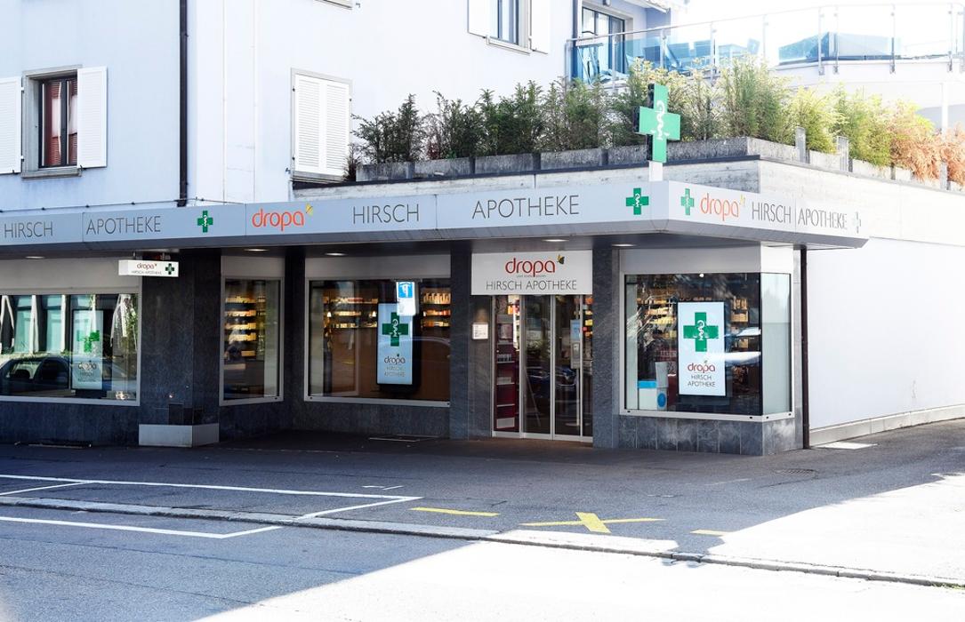 DROPA Hirsch Apotheke, Bahnhofstrasse in Wohlen