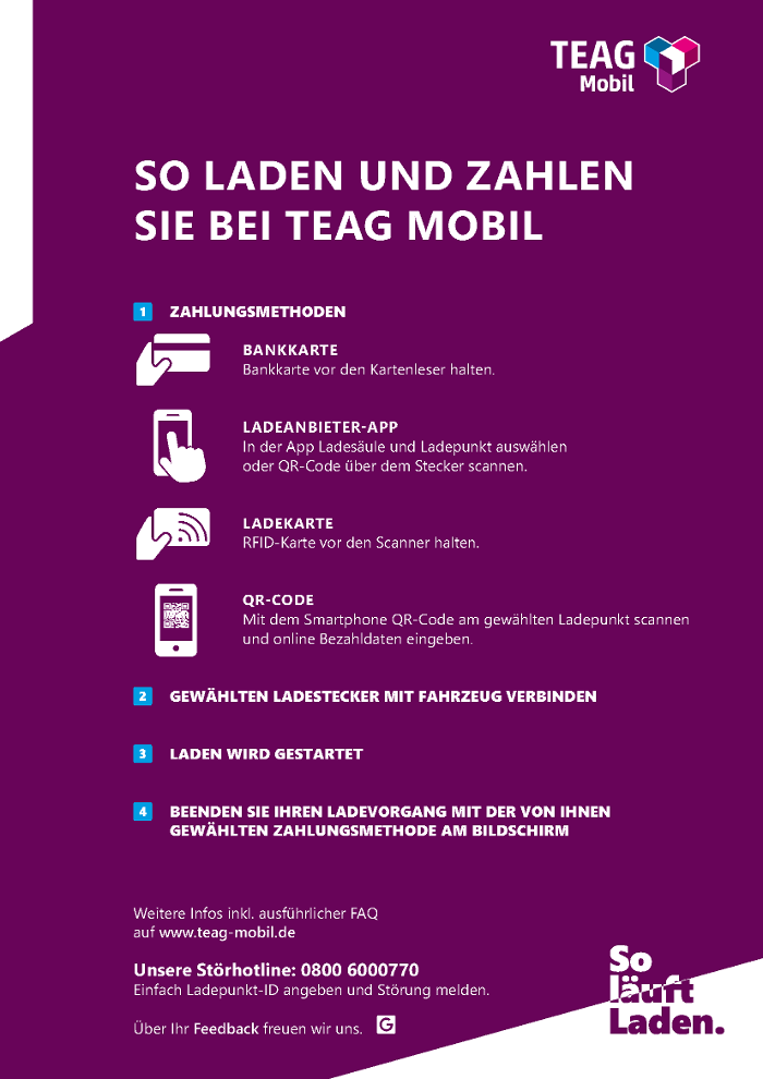 TEAG Mobil-Ladestation, Amalienstraße in Weimar