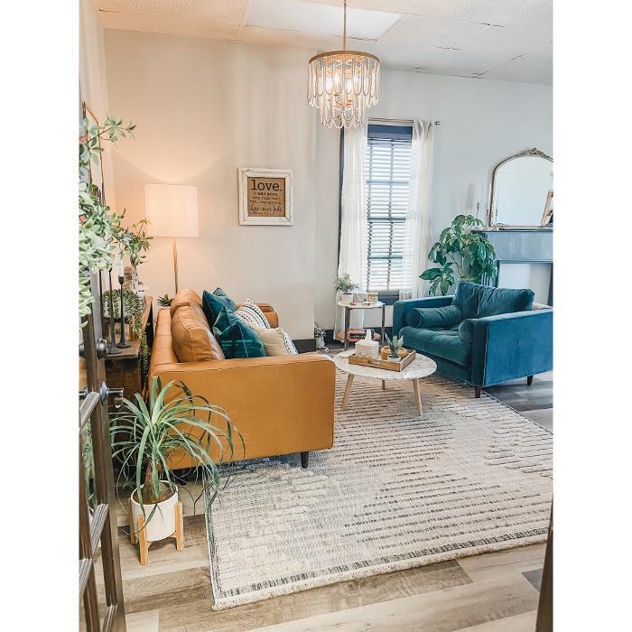 Welcoming lobby at Redeemed Life Counseling in Argyle, TX, designed with comfortable seating, soft lighting, and calming decor to create a peaceful environment for clients.